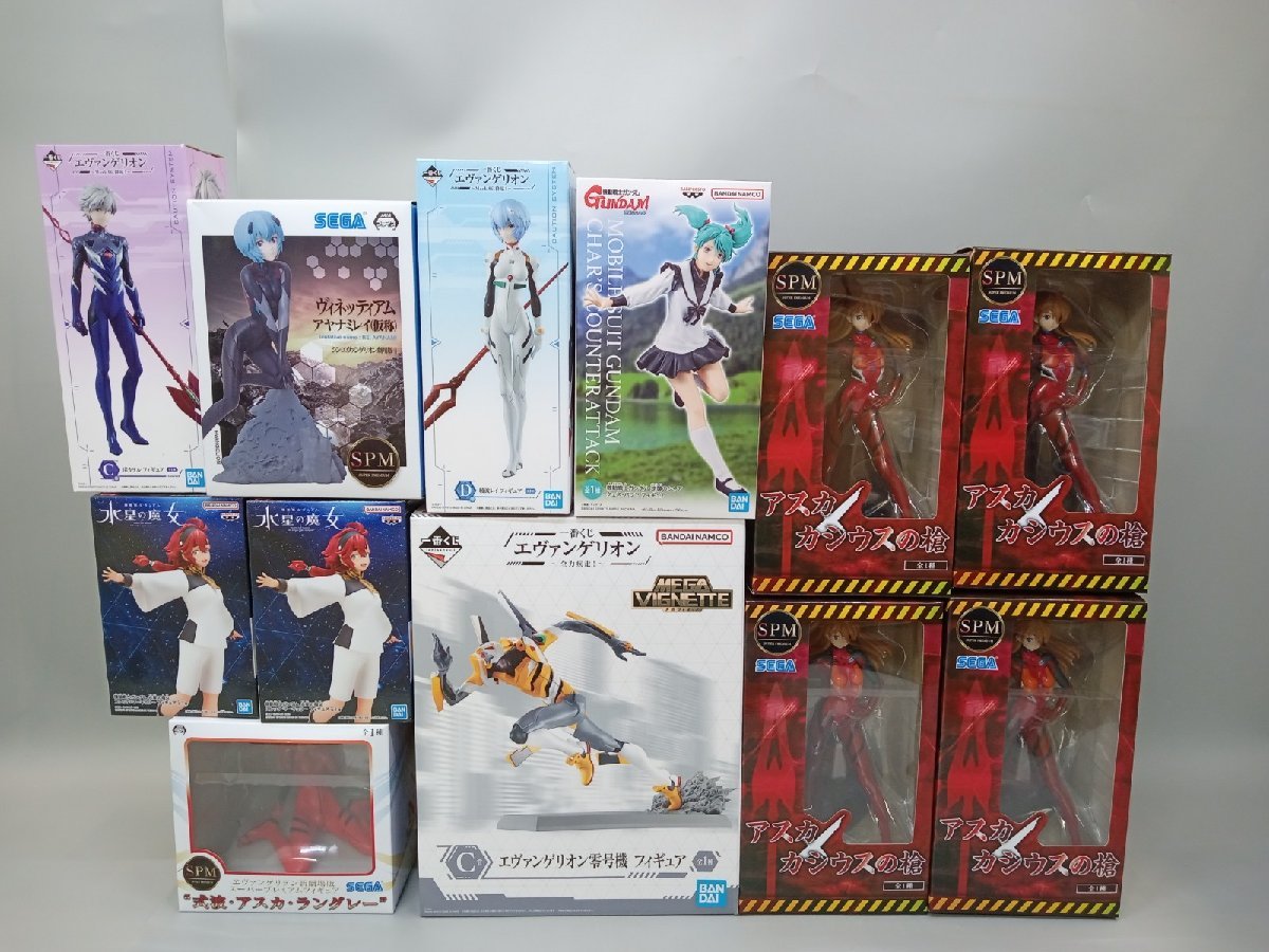 【未開封】エヴァンゲリオン フィギュア12点 まとめ売り C賞 エヴァンゲリオン零号機/渚カヲル/D賞 綾波レイ 他 [10-2] No.7230