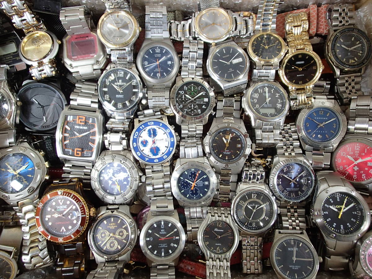 0725 ジャンク腕時計 大量 250点 14kg SEIKO/CITIZEN/CASIO/DIESEL