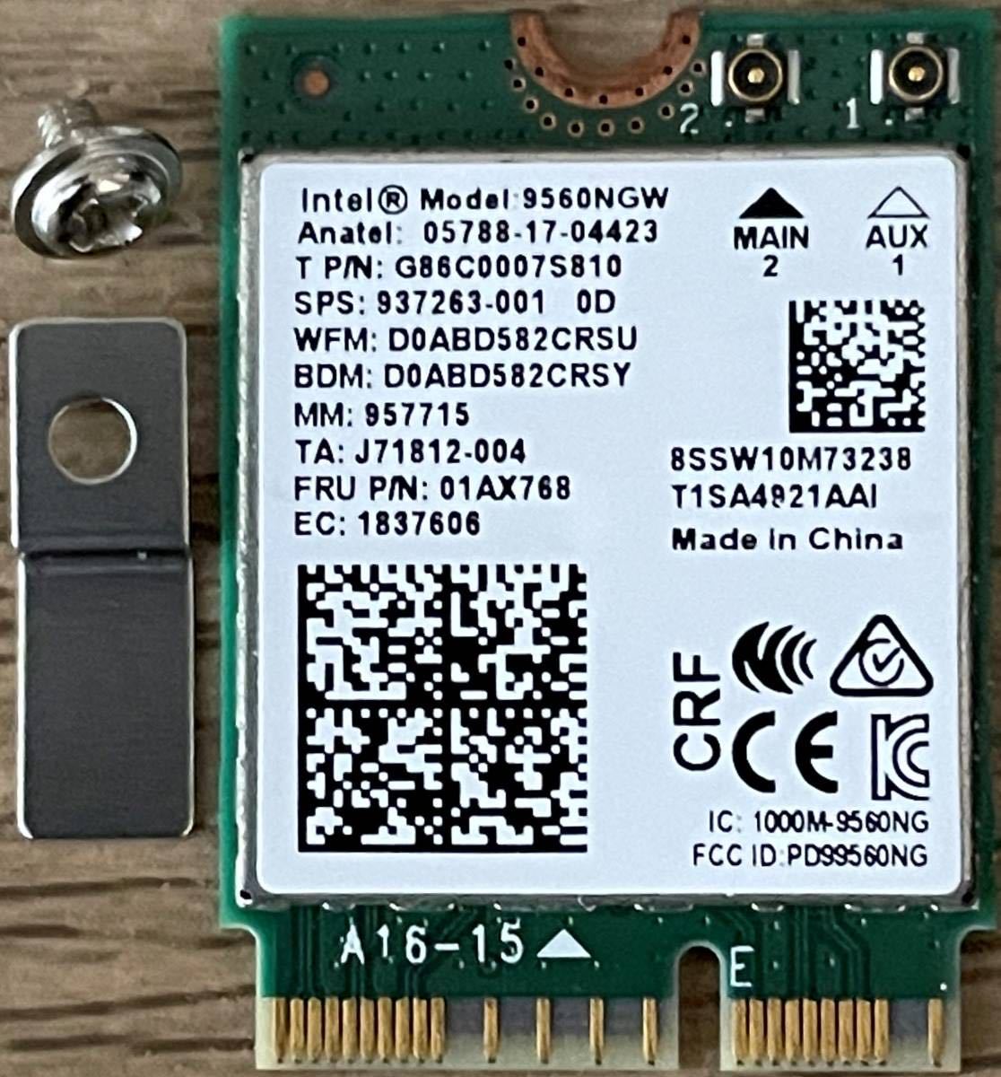 インテル Intel Wireless-AC 9560NGW Wi-Fi + Bluetooth(無線LAN)｜売買されたオークション情報 ...