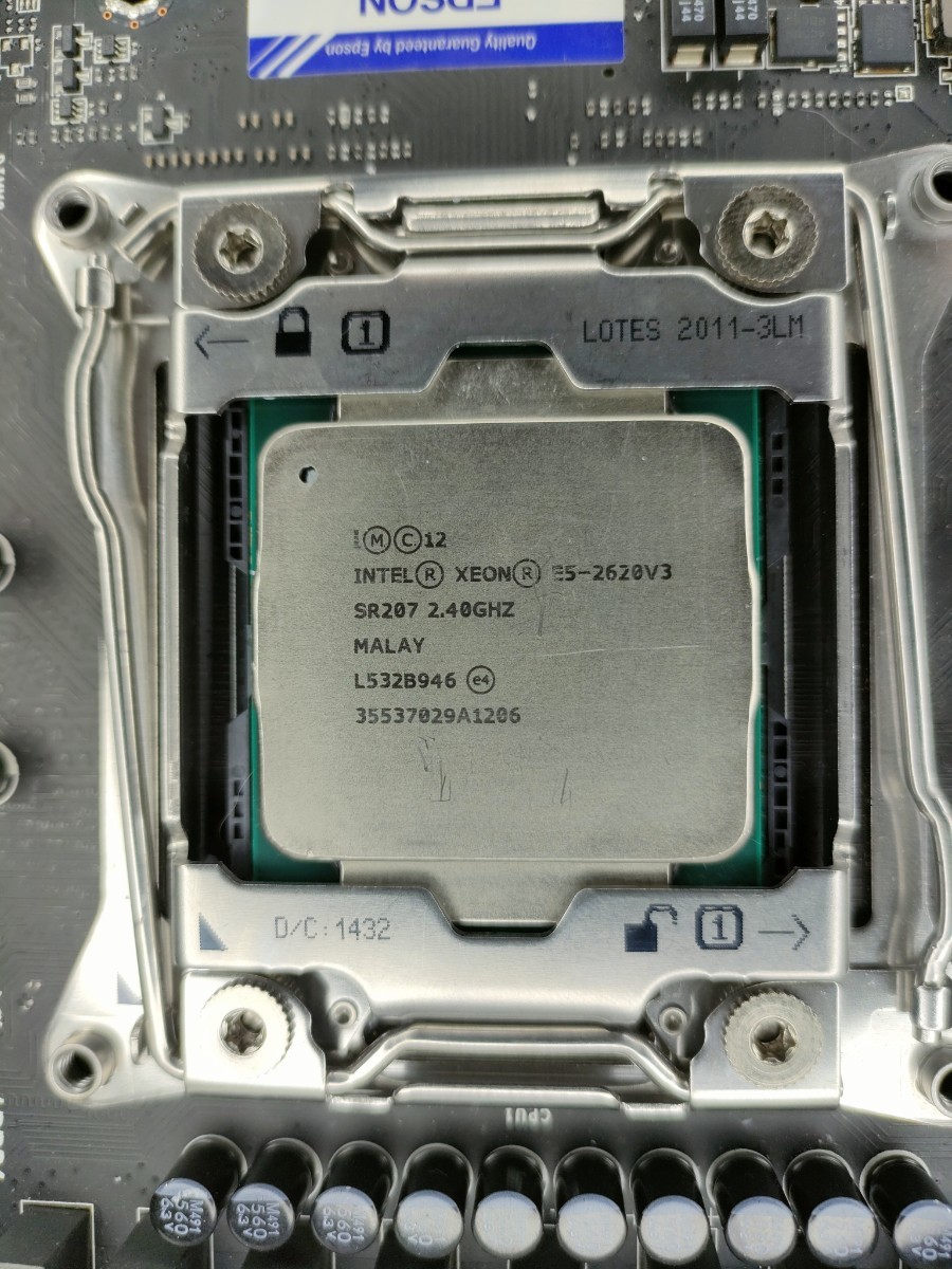 動作品】X99 マザーボード Intel Core i7 5930K Xeon E5-2620 V3