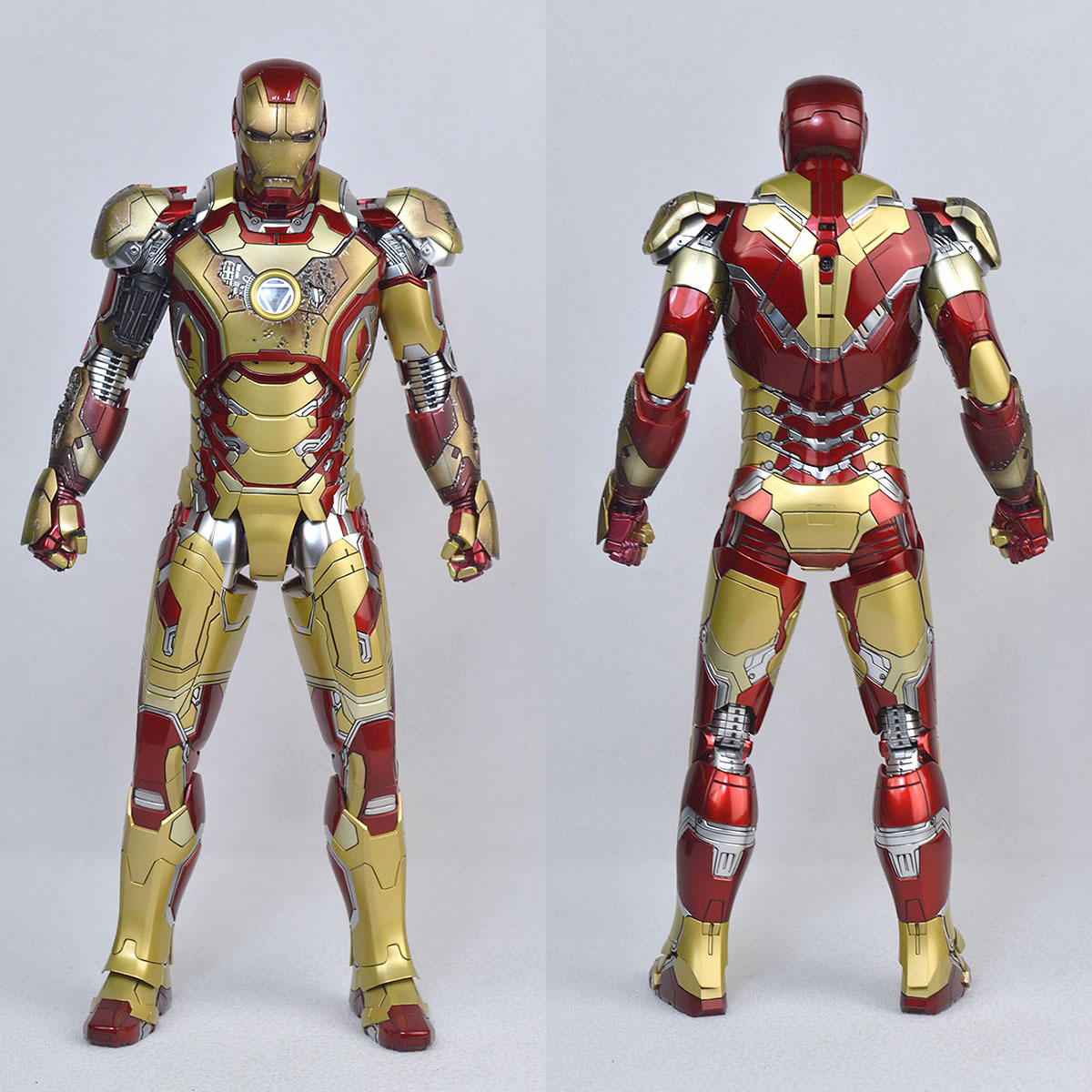 破損修復有り / ホットトイズ MMS197D02 DIECAST アイアンマン3 1/6