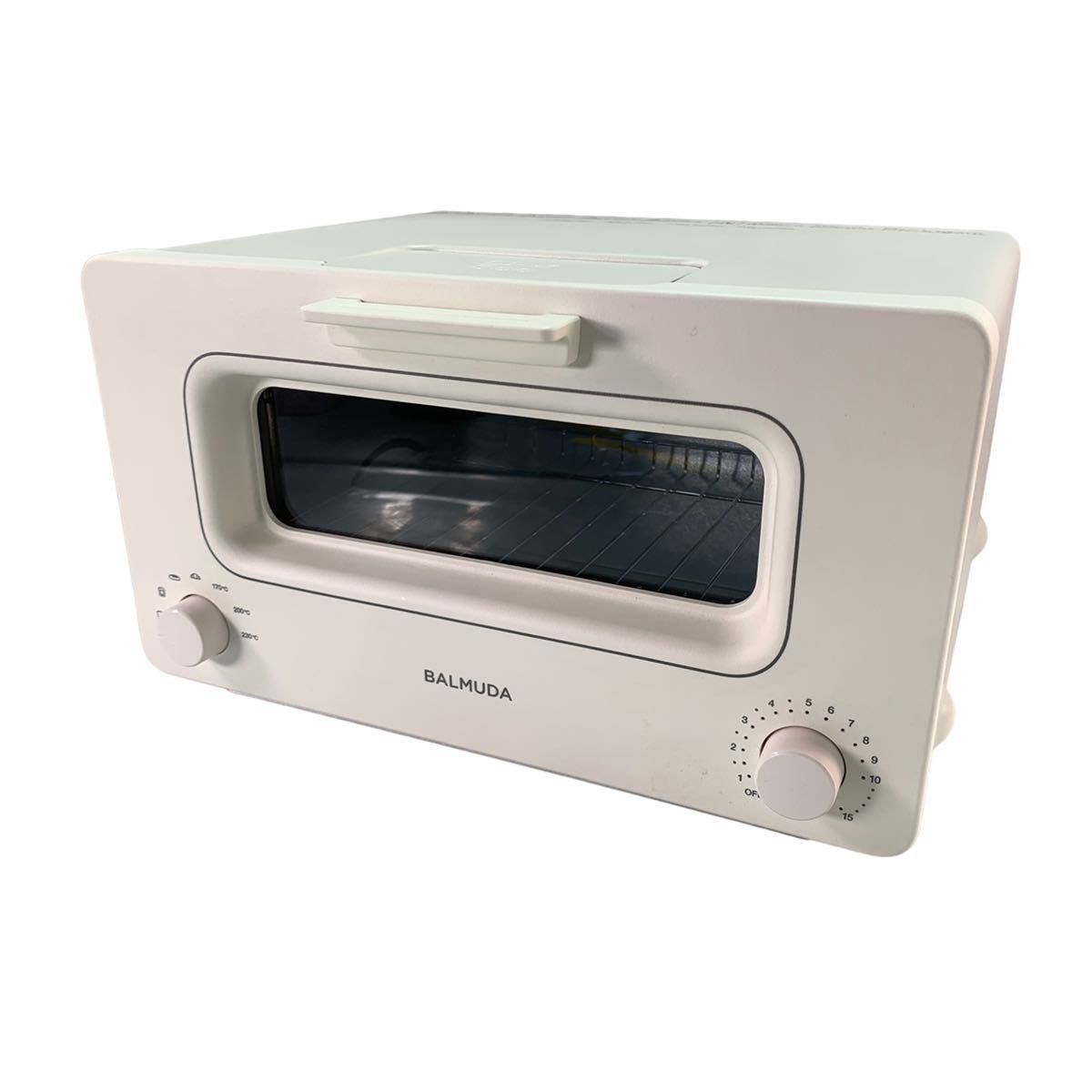 ★美品 動作確認済み BALMUDA バルミューダ スチームトースター K01E-WS 2019年製 5ccカップ付 オーブントースター 中古品 管理I265
