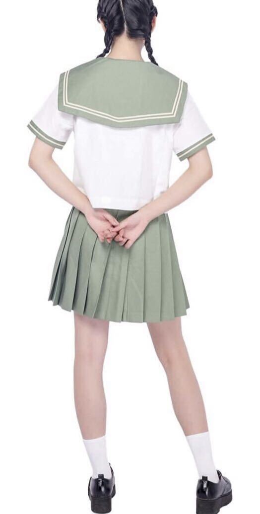 開封済み未使用Bala Angel セーラー服 コスプレ 前開き 半袖 女子高生 