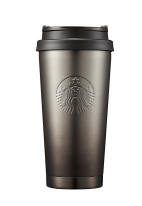 B62 国内発送★スターバックス スタバ★海外限定 韓国スタバ エルマ ブラック ステンレス タンブラー 473ml 日本未発売