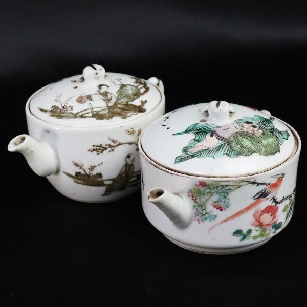 京焼 湯呑み イラスト 京焼 色絵 煎茶道具 茶器 急須 中国 青白磁の急須