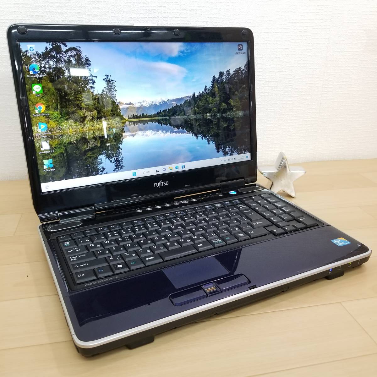 美品/即決特典付!新品SSD搭載/高性能i5(ターボ)搭載/Office/スピード出荷/Win11/ブルー・即使用可ノートパソコン・富士通(D1491)