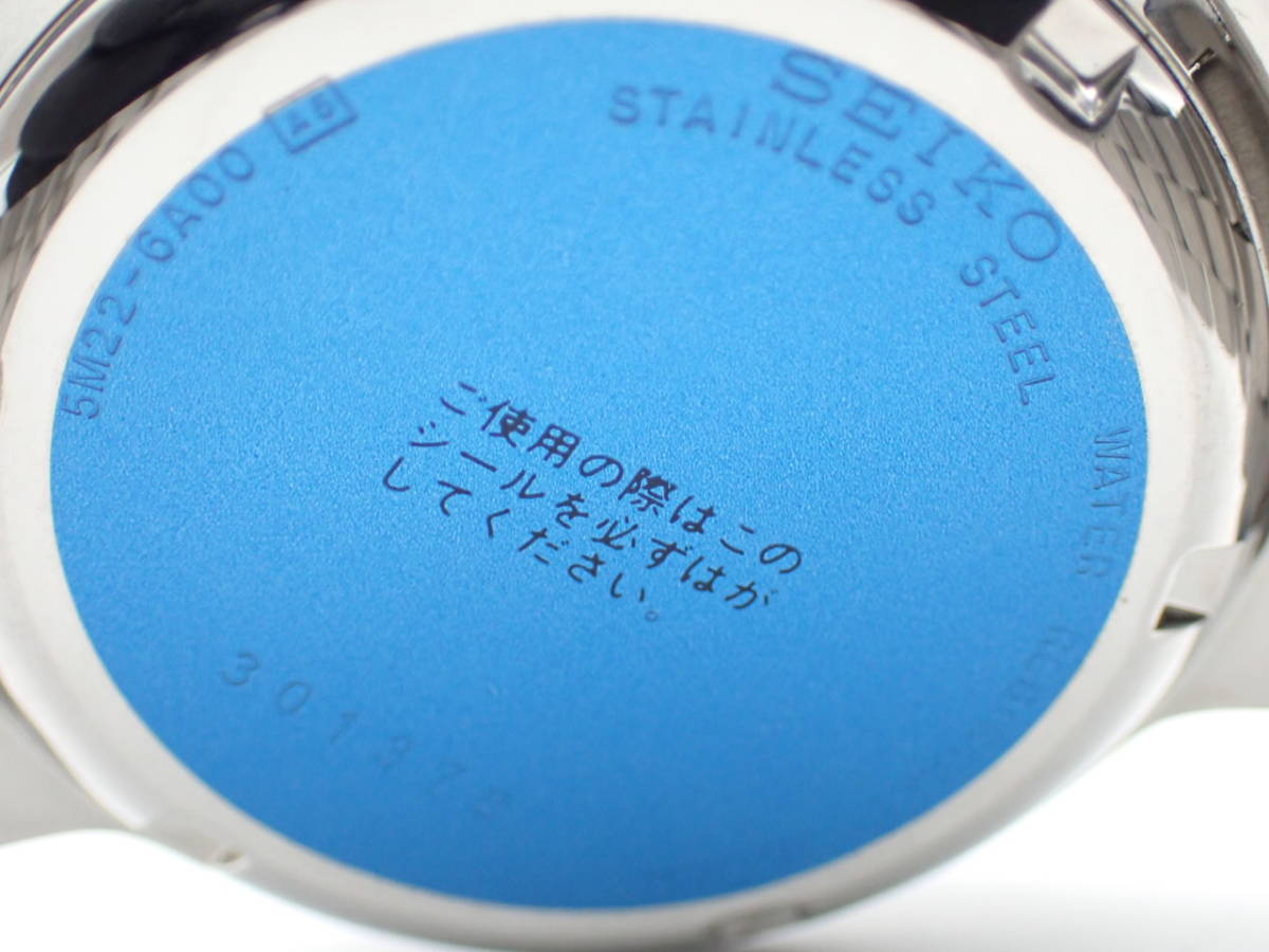 1円 稼働 SEIKO セイコー オートクオーツ 5M22-6A00 スピリット AGS 