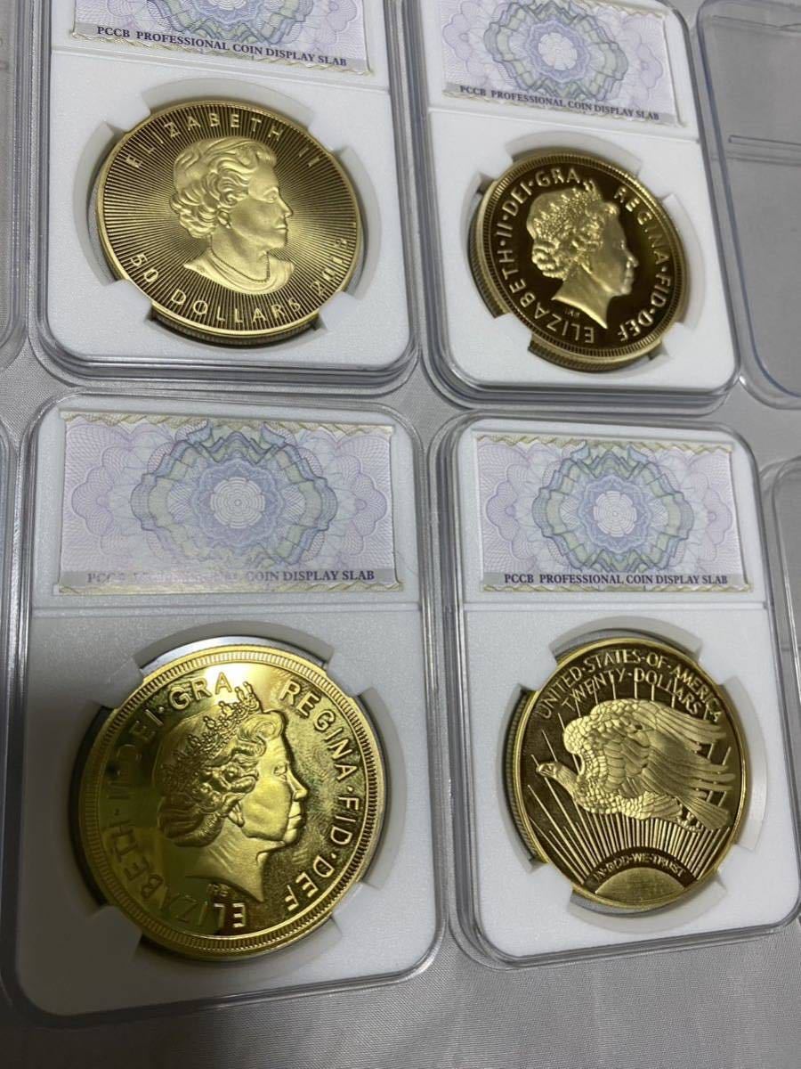 記念金貨 PCCB 4枚セット ケース入り PCCB スラブケース入り △ E3 古銭 メルカリ