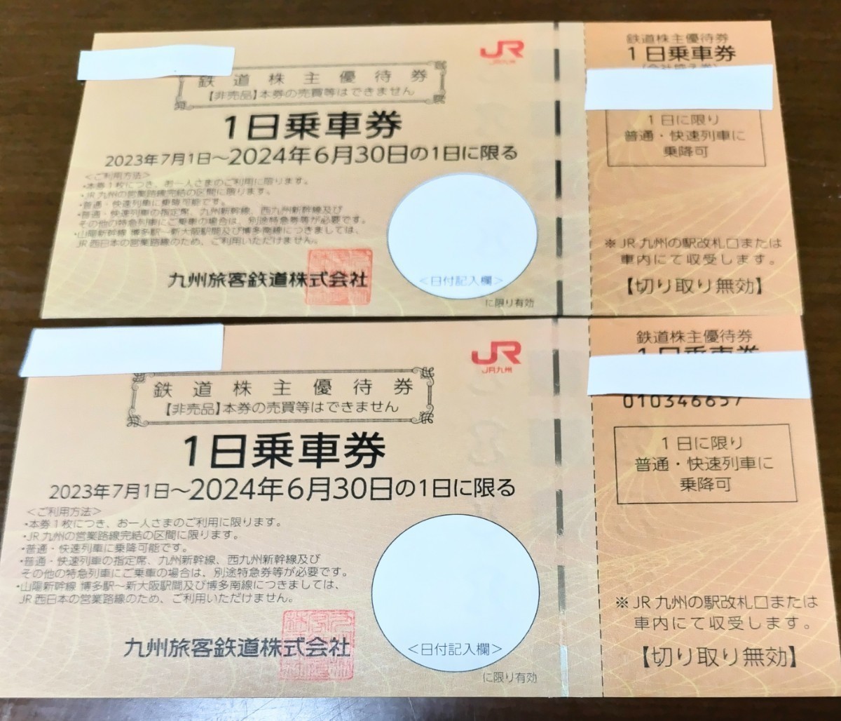 JR九州鉄道株主優待券《２枚》