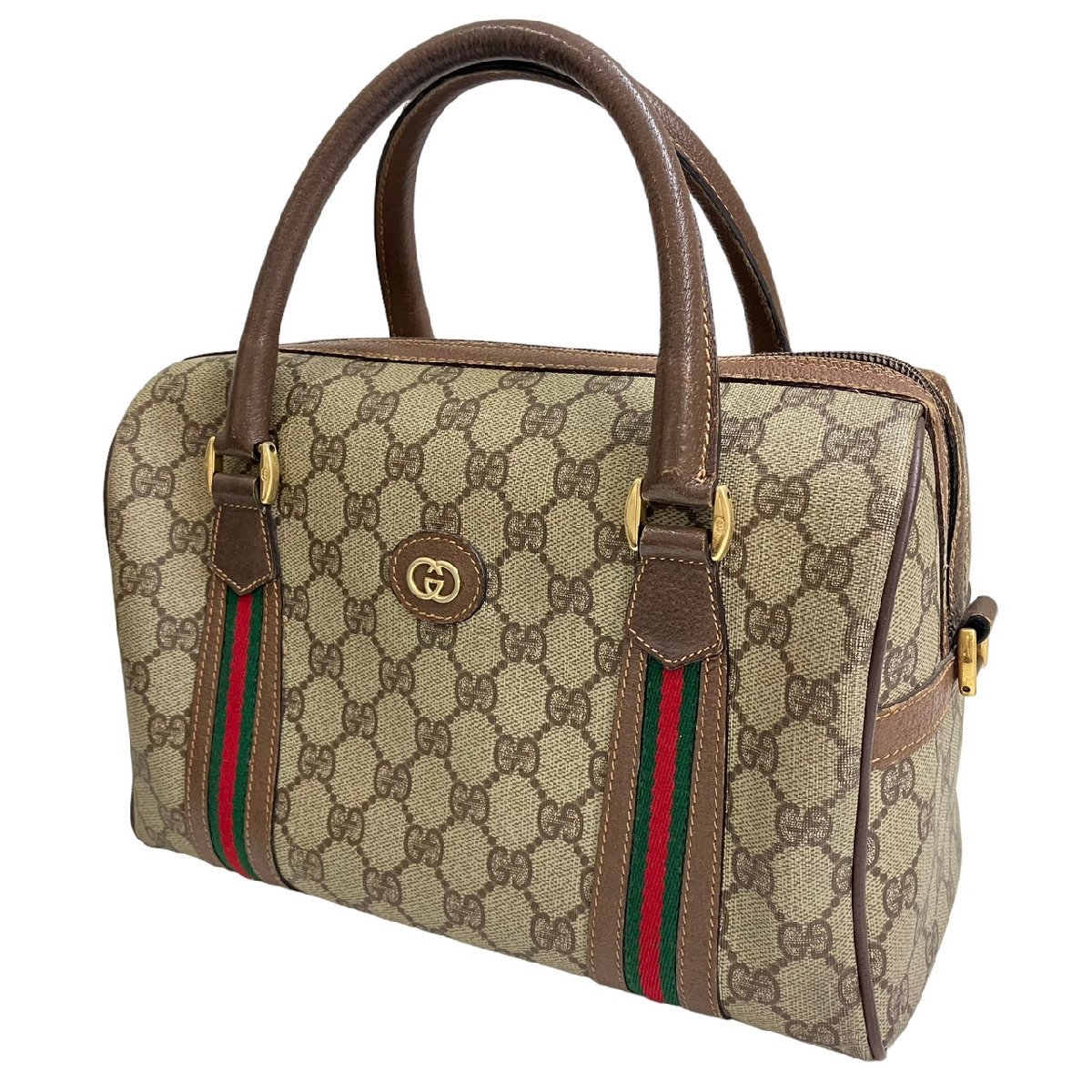 GUCCI グッチ GG ボストン オールドグッチ 総柄 ミニボストン 大容量 GUCCI オールドグッチ ミニボストンバッグ GG シェリーライン