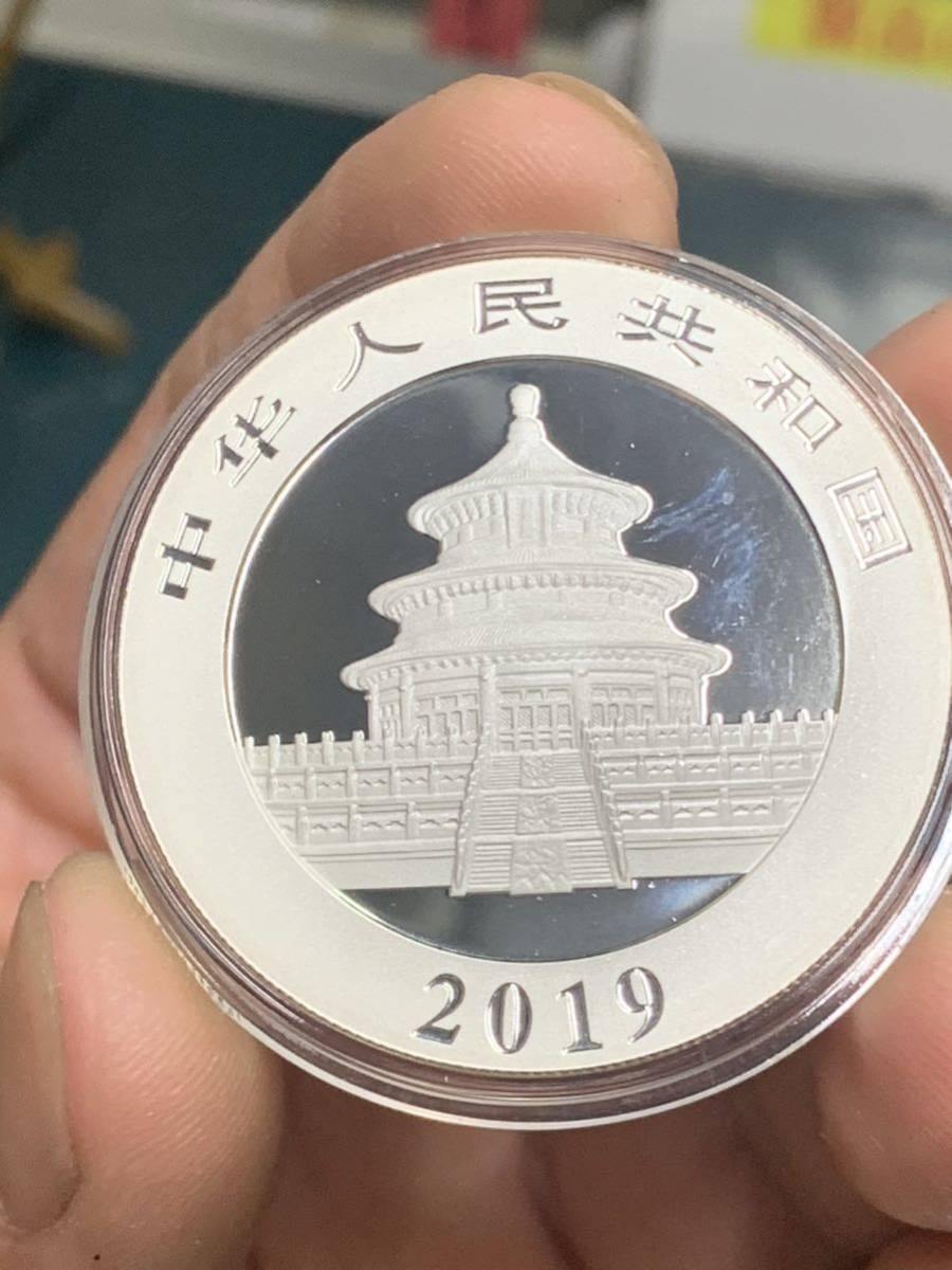 中国パンダ銀貨 大型銀貨 2019年中華人民共和国パンダ10元 コイン