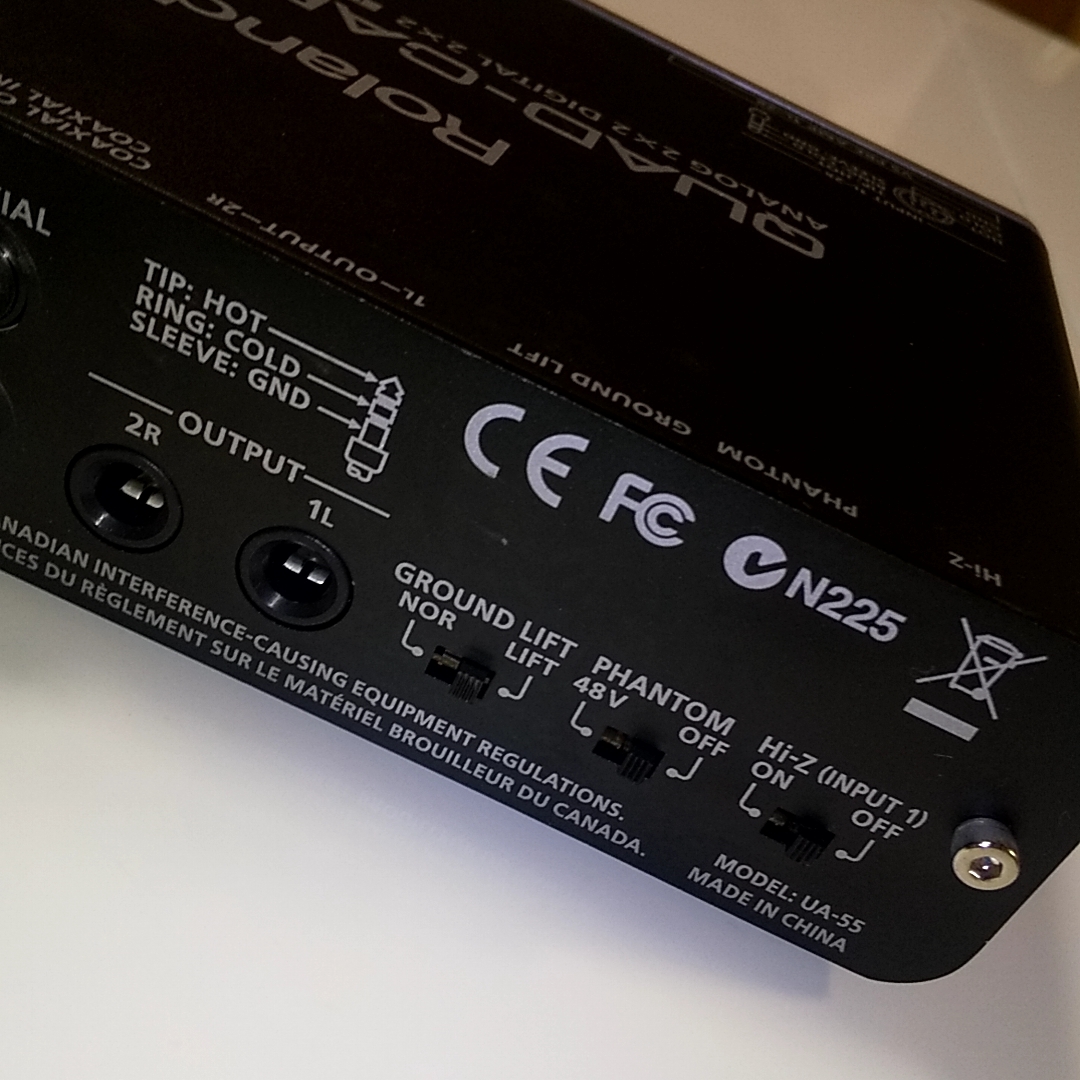 Roland ローランド UA-55 オーディオインターフェイス - Roland QUAD