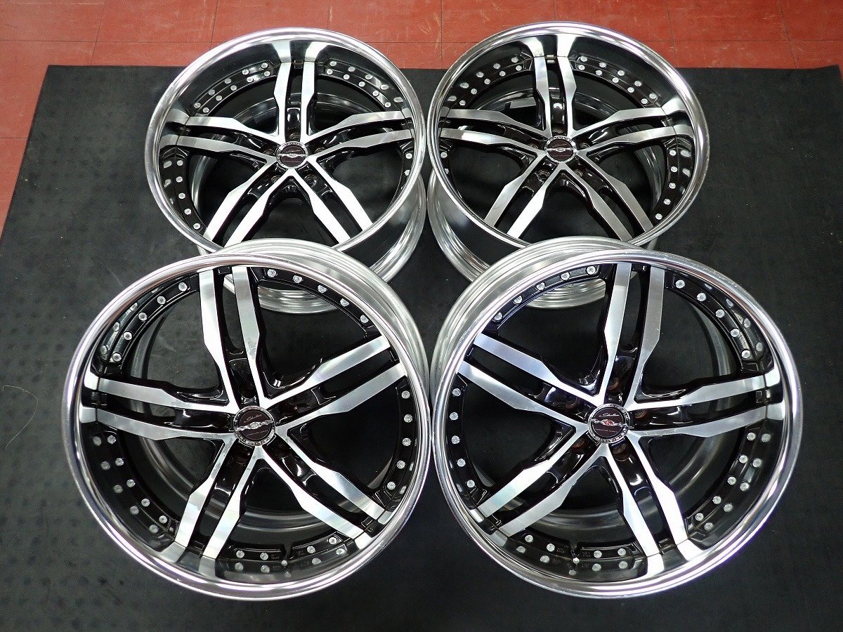 GM0070【送料無料20インチ】4本 AME シャレン XF-55 中古アルミ 