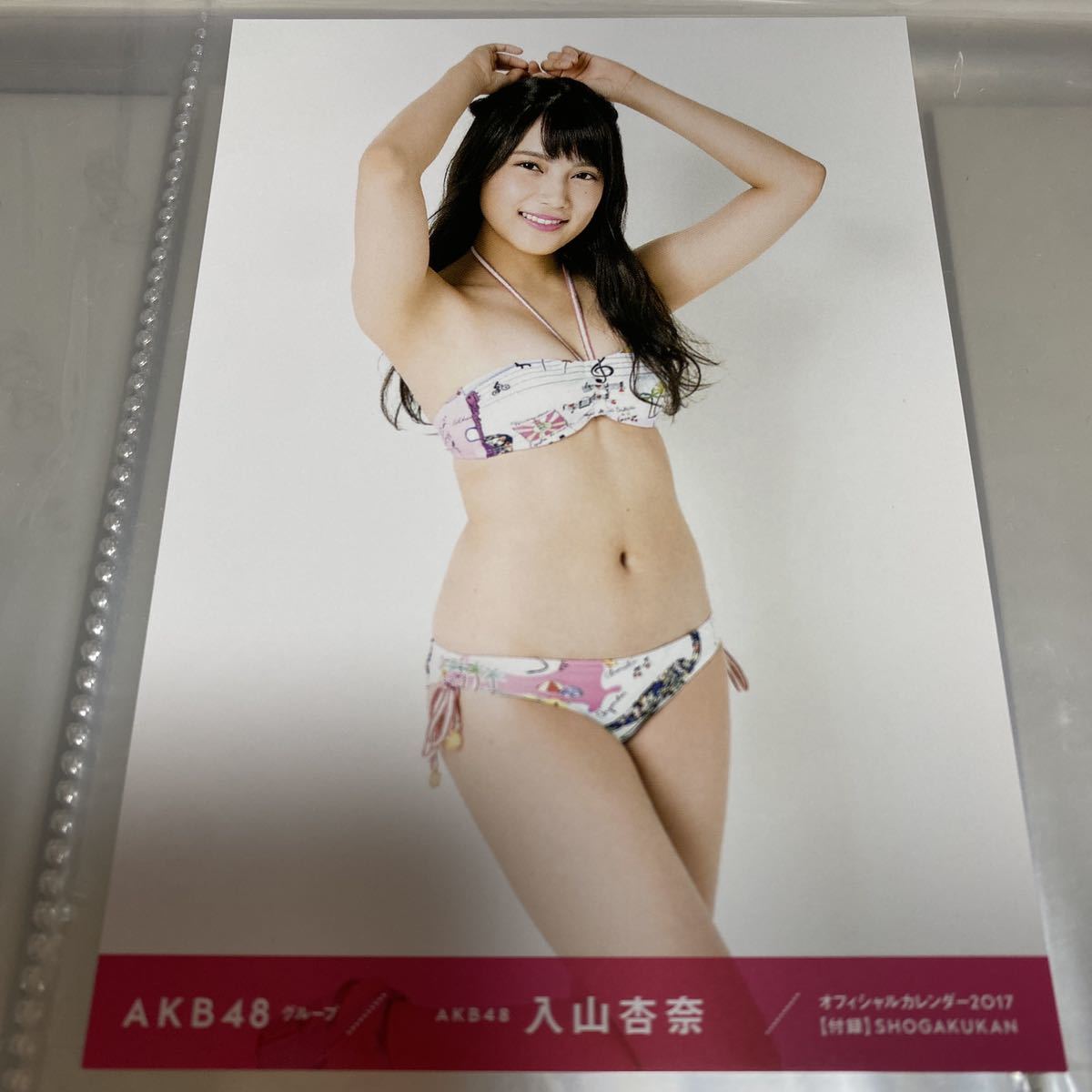 AKB48 入山杏奈 オフィシャルカレンダー 2017 生写真 水着 ビキニ