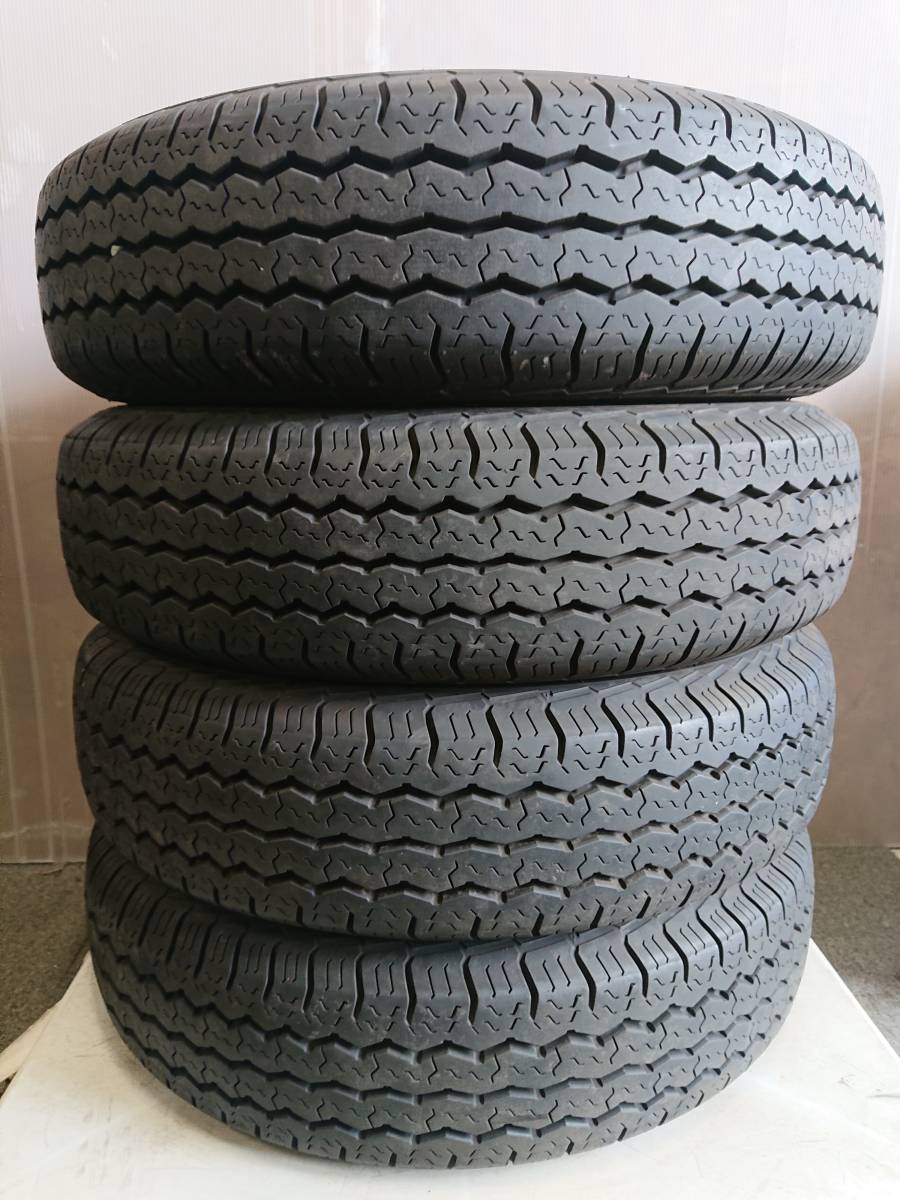 札幌 引き取り可 165R14 LT 6PR 4本 TOYO H10 格安溝あり 夏タイヤ中古 ADバンサクシード など IK-92