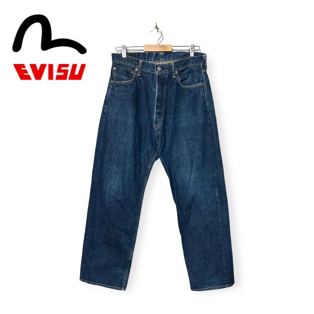 日本製 evisu No.2 2001 虎耳 カモメペイントデニム/34/Lサイズ 