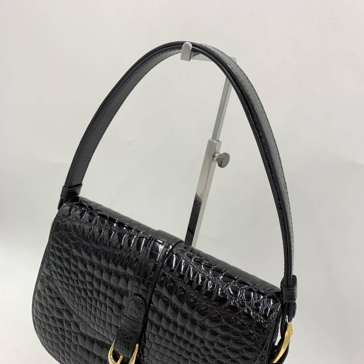 H ☆ ほぼ美品/ 高級エレガントバッグ 'イタリア製' ZAGLIANI FOR