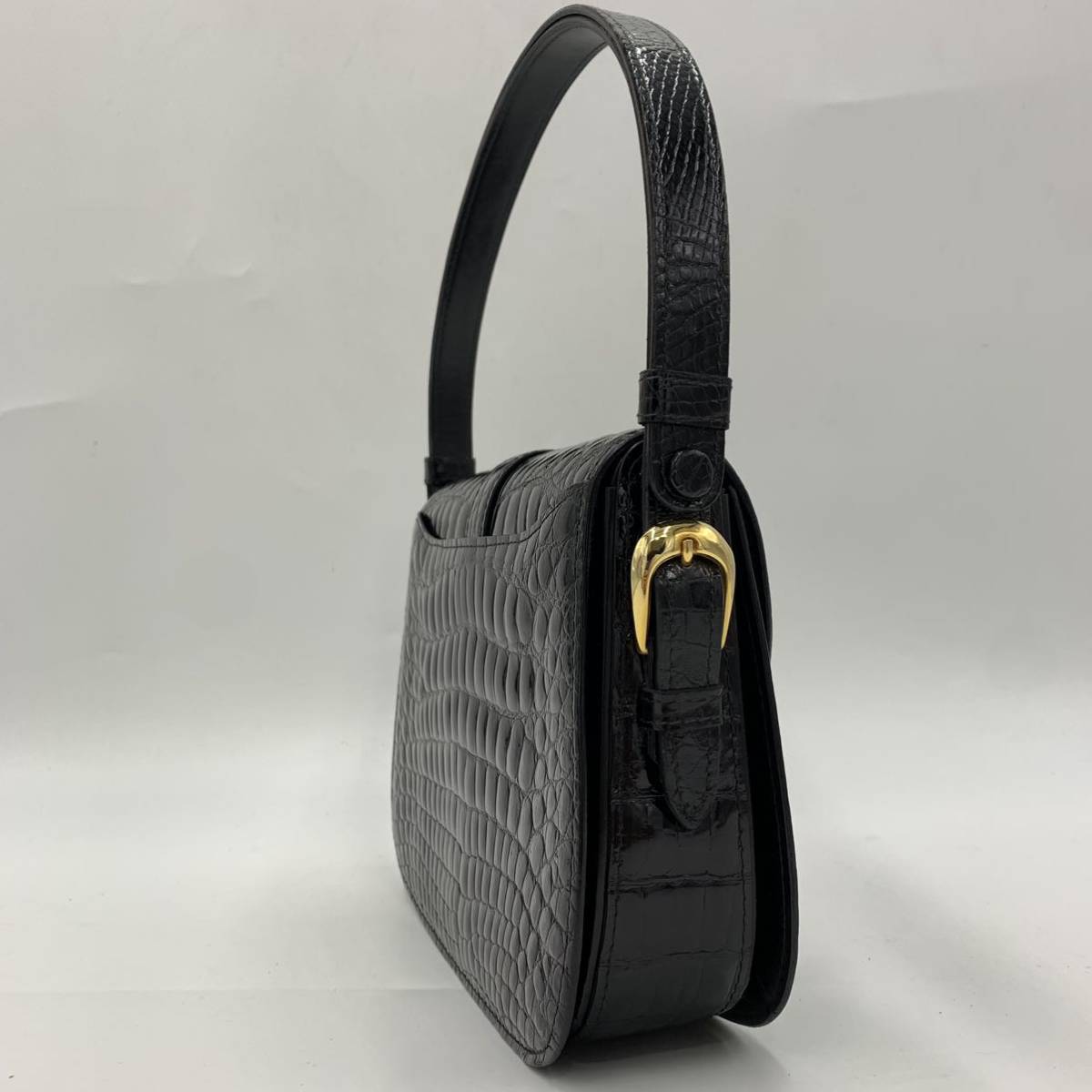 H ☆ ほぼ美品/ 高級エレガントバッグ 'イタリア製' ZAGLIANI FOR