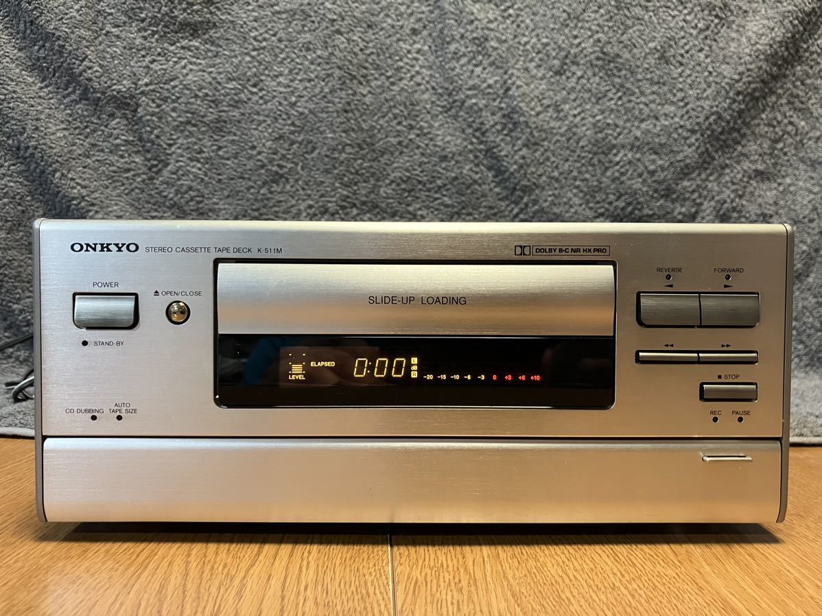 ONKYO K-511M カセットデッキ オンキョー - メルカリ メンテナンス済み