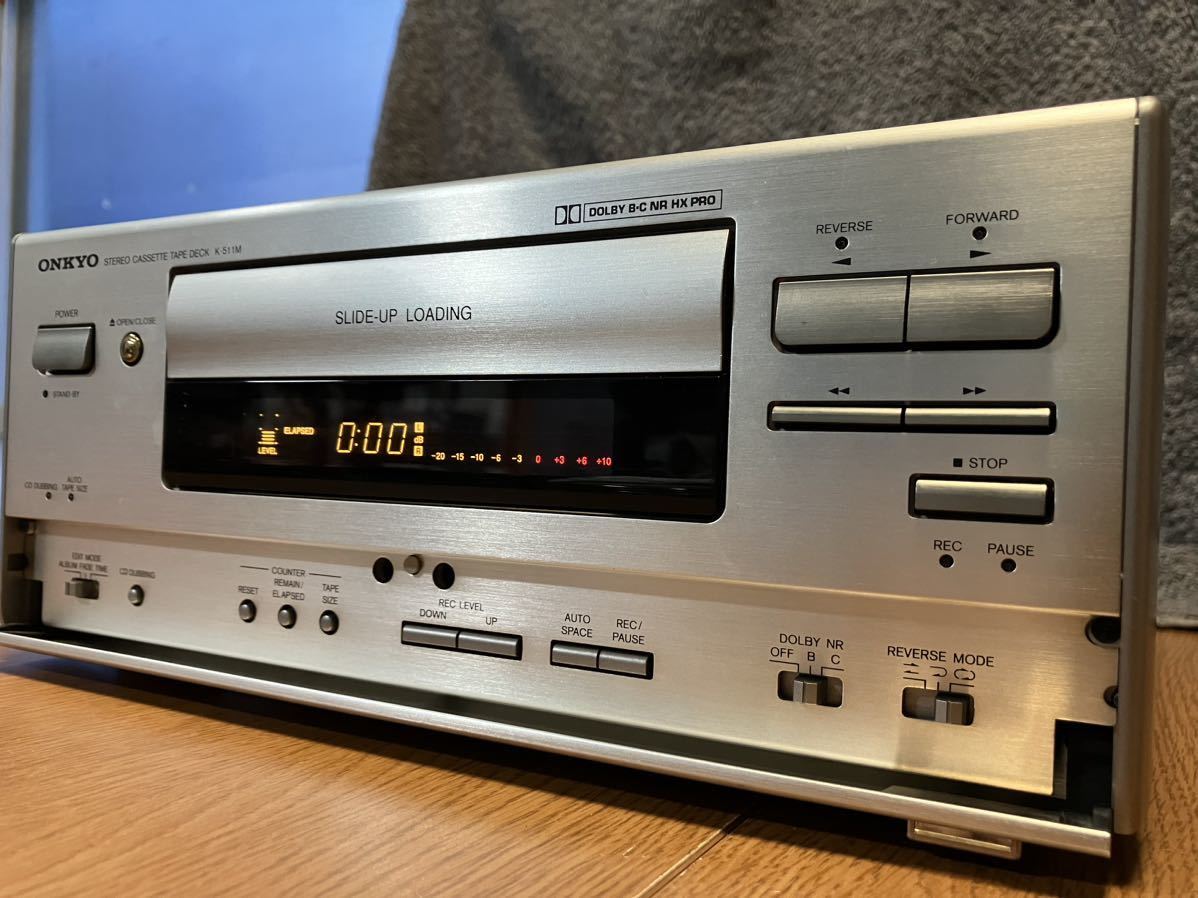 ONKYO K-511M カセットデッキ オンキョー - メルカリ メンテナンス済み