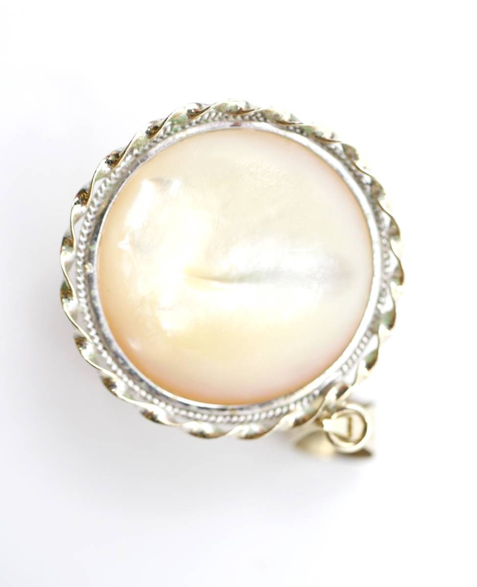 え富】 ☆ 美品 ネックレストップ パール マベパール K14 大粒