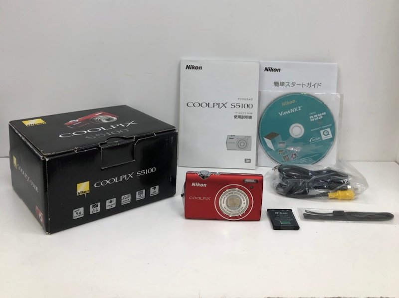 Nikon ニコン COOLPIX S5100 デジタルカメラ レッド 230407SK020370