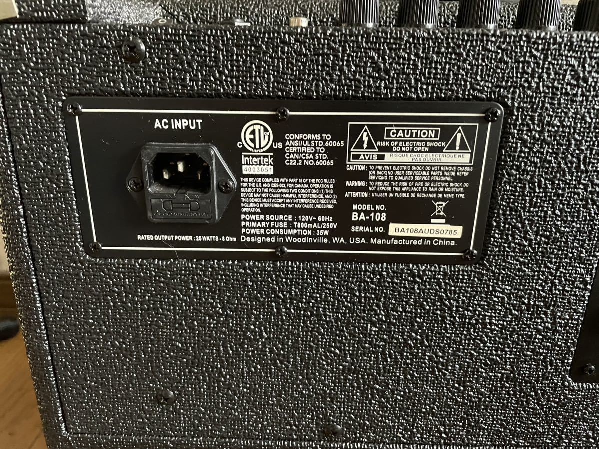 Ampeg アンペグ BA-108 ベースアンプ BA-108 ベースアンプ Ampeg 楽器