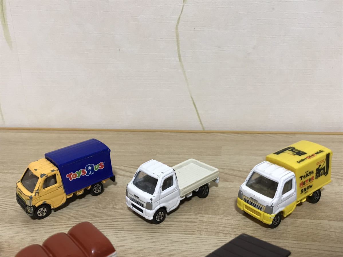 送料無料　1/64等　トミカ　スズキ キャリィ スバル サンバー 軽トラック ミニカーセット　TOMICA SUZUKI CARRY SUBARU SAMBAR カスタムに