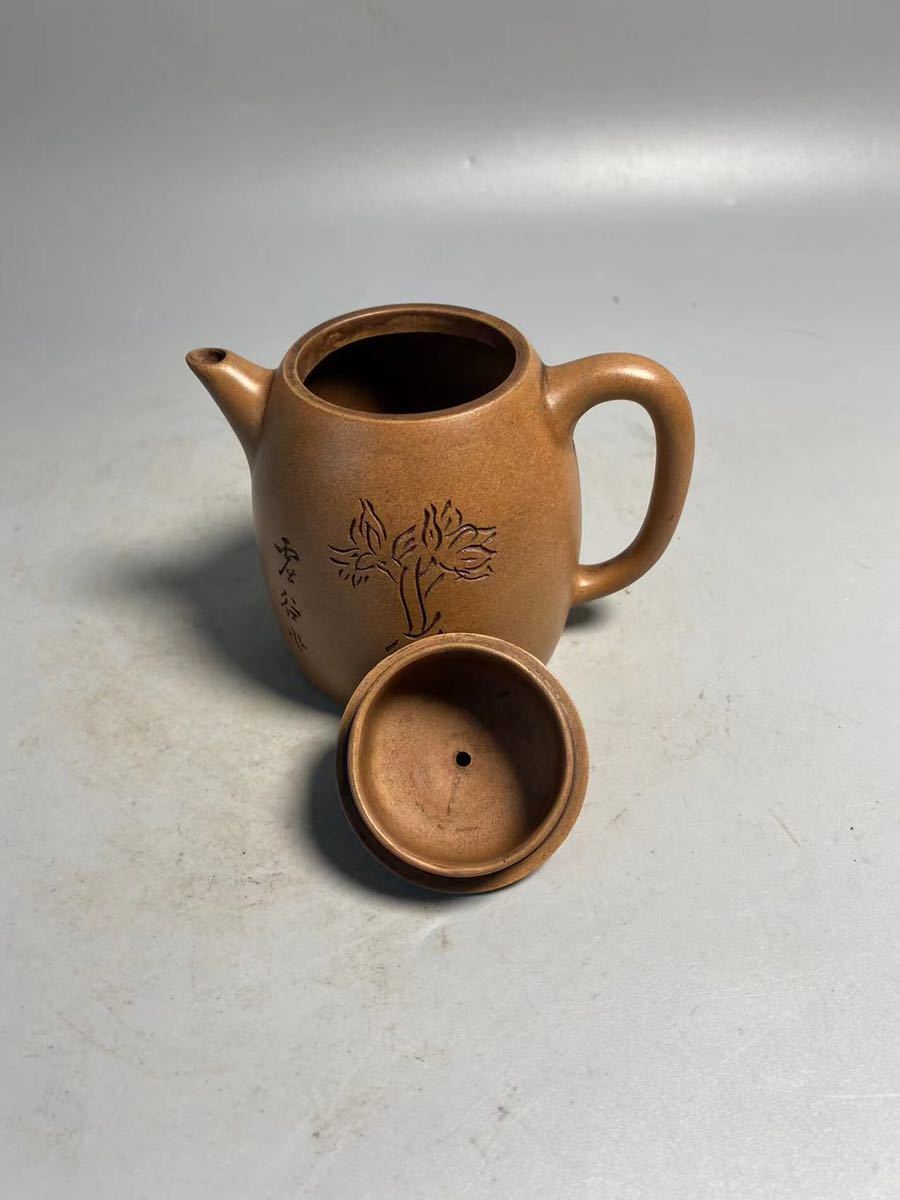 旧家蔵出 清朝期 白泥 紫泥 茶壷 朱泥 煎茶道具 中国宜興 紫砂 中国