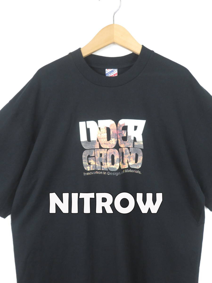 NITROW ナイトロウ ★ XXL アンダーグラウンド グラフィック Tシャツ ★ ヒップホップ ラップ Bボーイ B系 ナイトレイド Y2K 00s メンズ