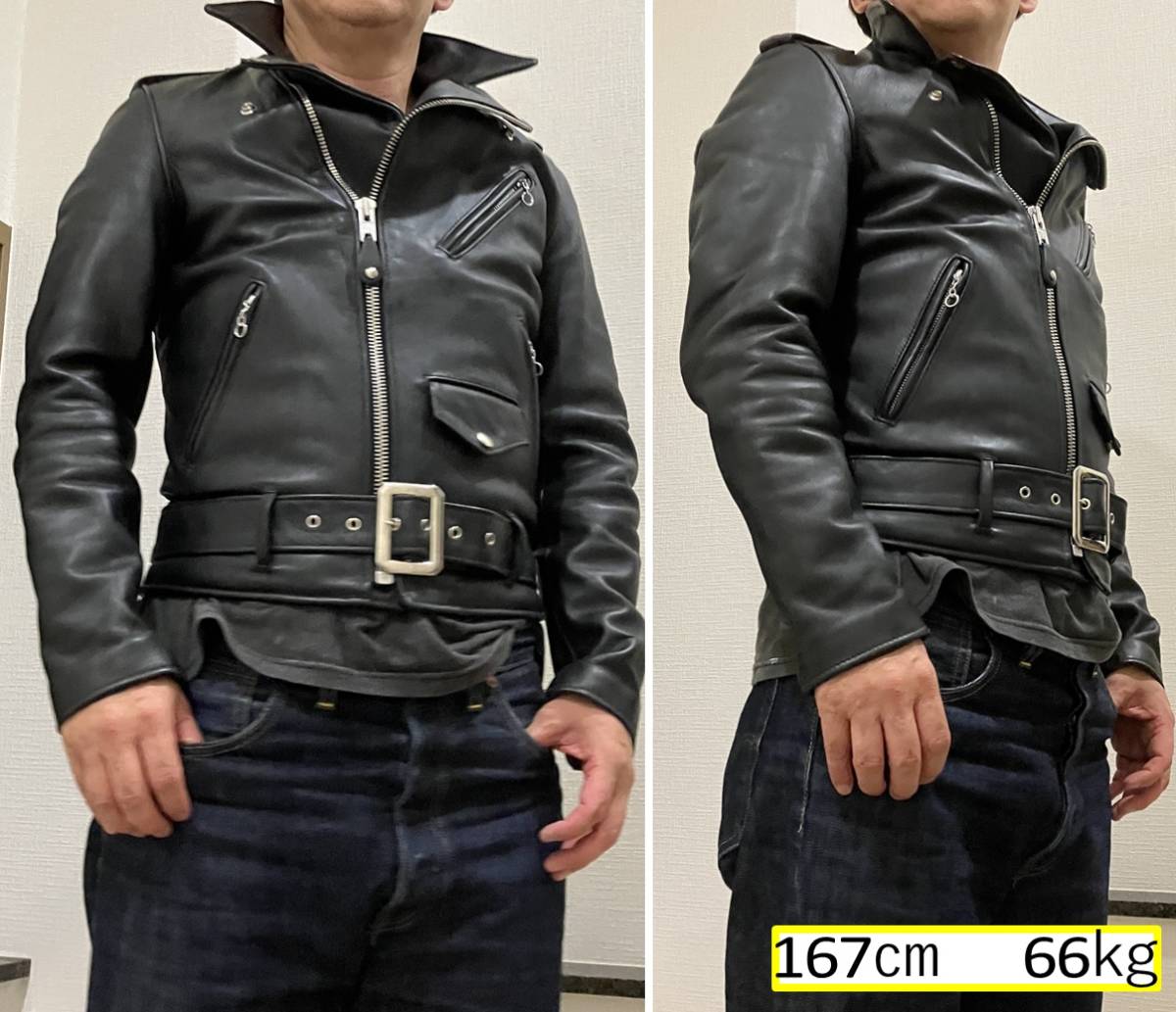 Schott 613UST/7164 TALL ショット ワンスター ダブル ライダース /36