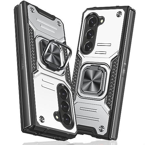 在庫限り TMUJWS Galaxy Z Fold5 5G ケース リング 衝撃吸収 耐衝撃 TPU+PCバンパー 二重構造 米軍MIL規格 全面保護カバー 滑り防止