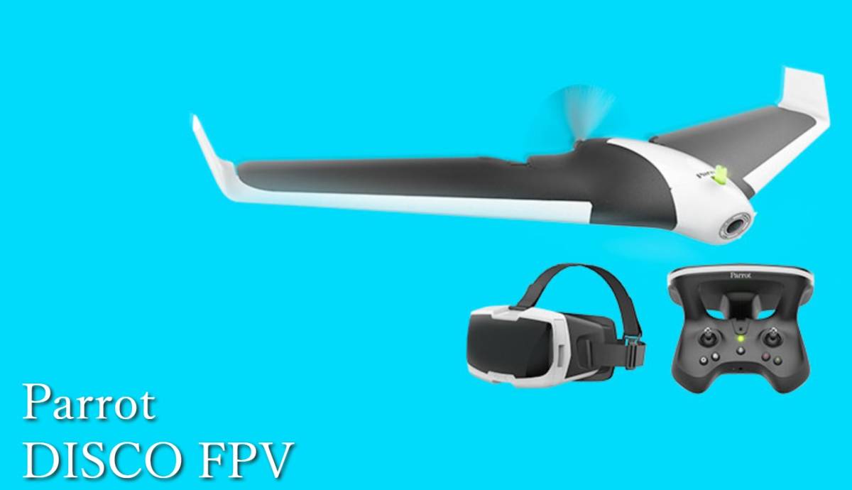 【超希少 固定翼ドローン】 Parrot Disco FPV　『風の谷のナウシカ』に登場するメーヴェのよう
