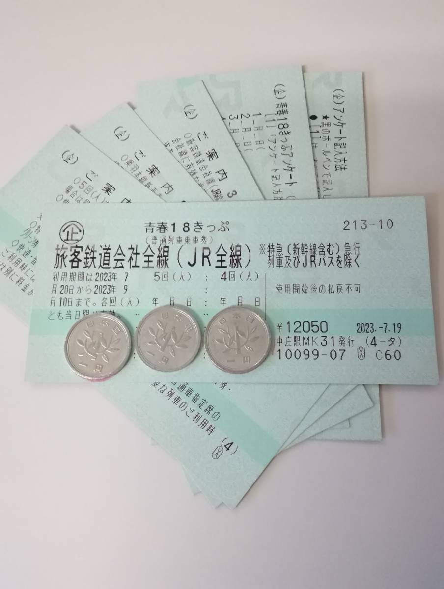 青春18きっぷ　2回分　返却不要　ネコポス送料込み