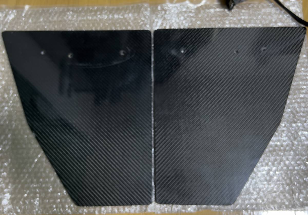 汎用 GTウィング カーボン エンドプレート 翼端板 写真6枚目取り付けイメージ