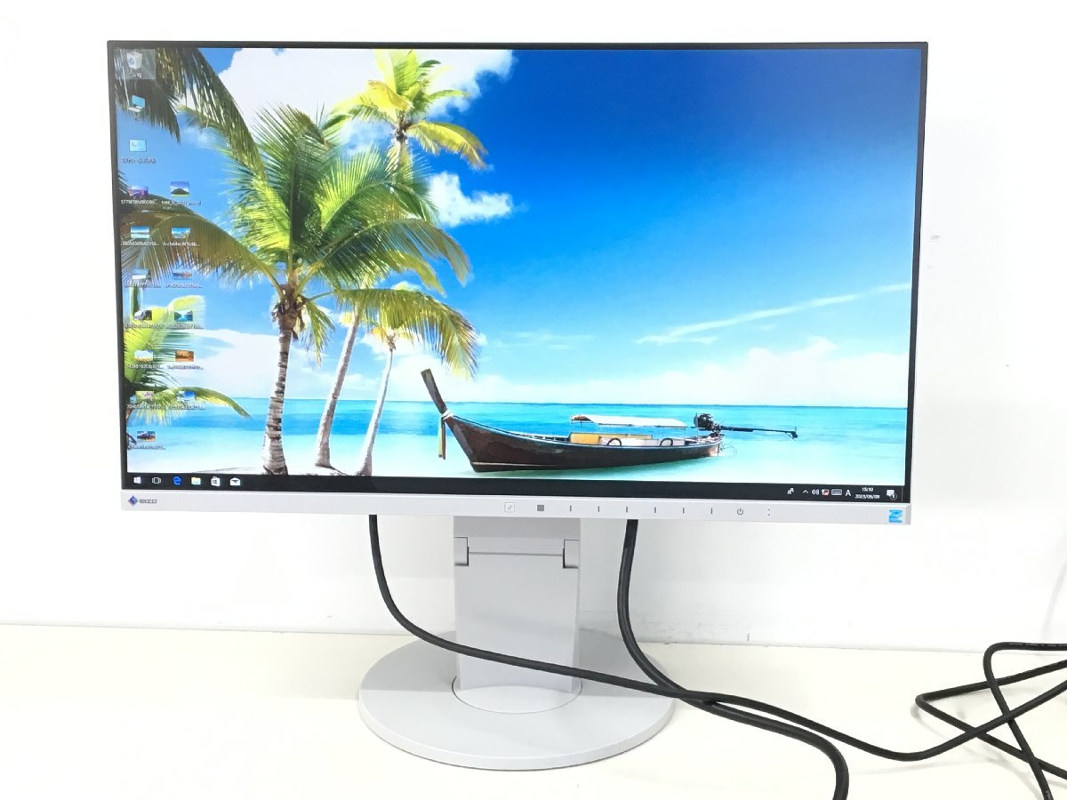 美品EIZO24型液晶モニター FlexScan EV2450　高さ調整 縦回転　 使用時間：3902H　2019年製（管：2C-M）