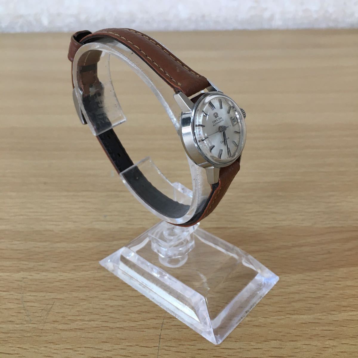 OMEGA オメガ Ω Geneve ジュネーブ AUTOMATIC AT WATERPROOF デイト 手