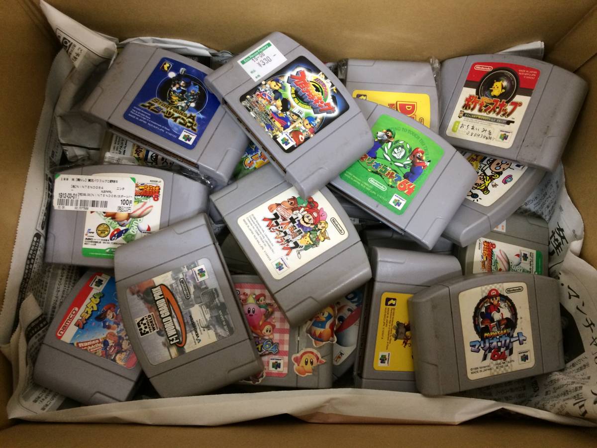 ニンテンドー64 Nintendo 64 ソフト カセット 約100個 まとめ売り 動作未確認 ジャンク マリオ/ポケモン/スターウォーズ他【z5-684/0/0】