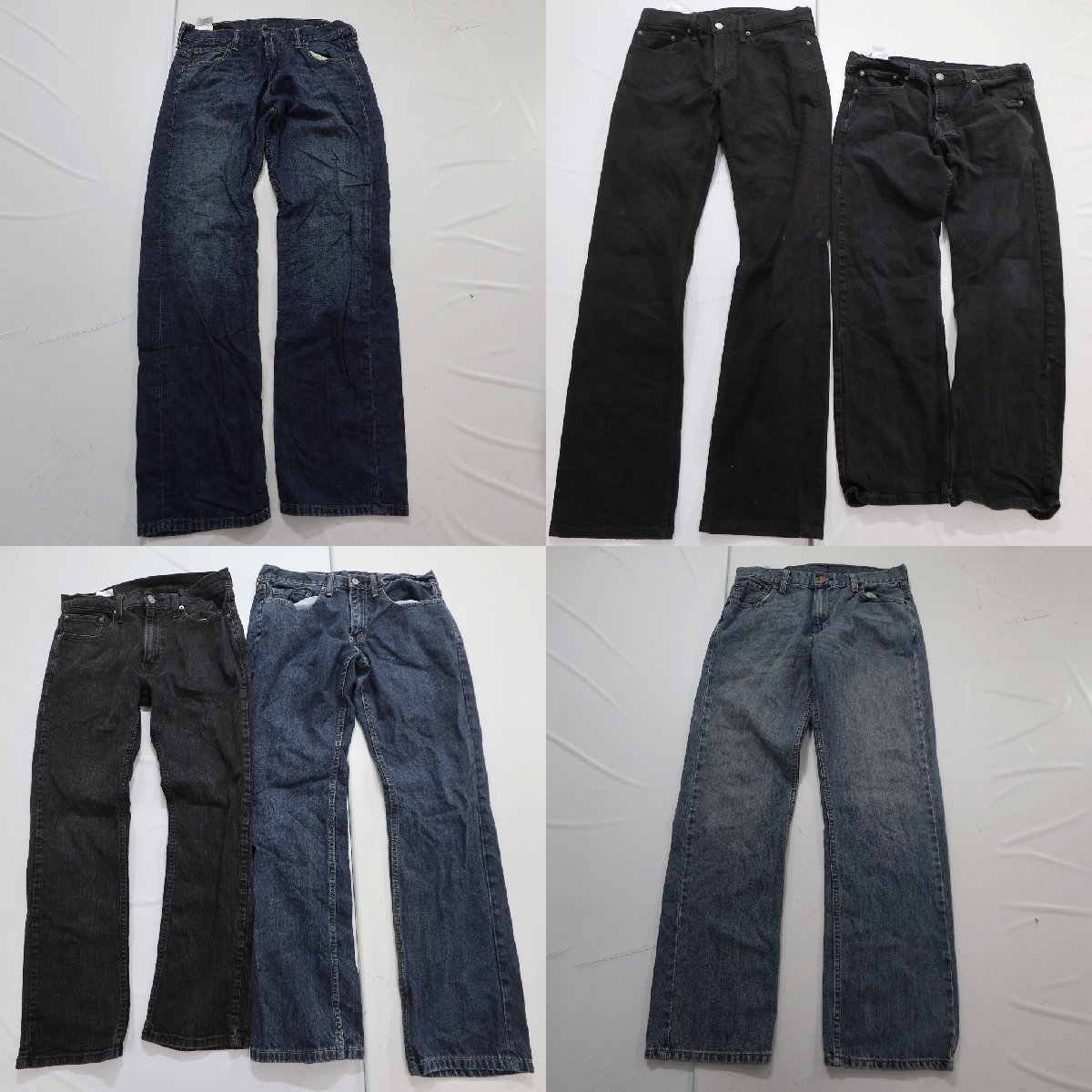 ◎リーバイス デニムMIX set 559 569 ブラック 他 (メンズ32/30) 6枚セット まとめ売り 古着卸 1円スタート 最落なし MP2908