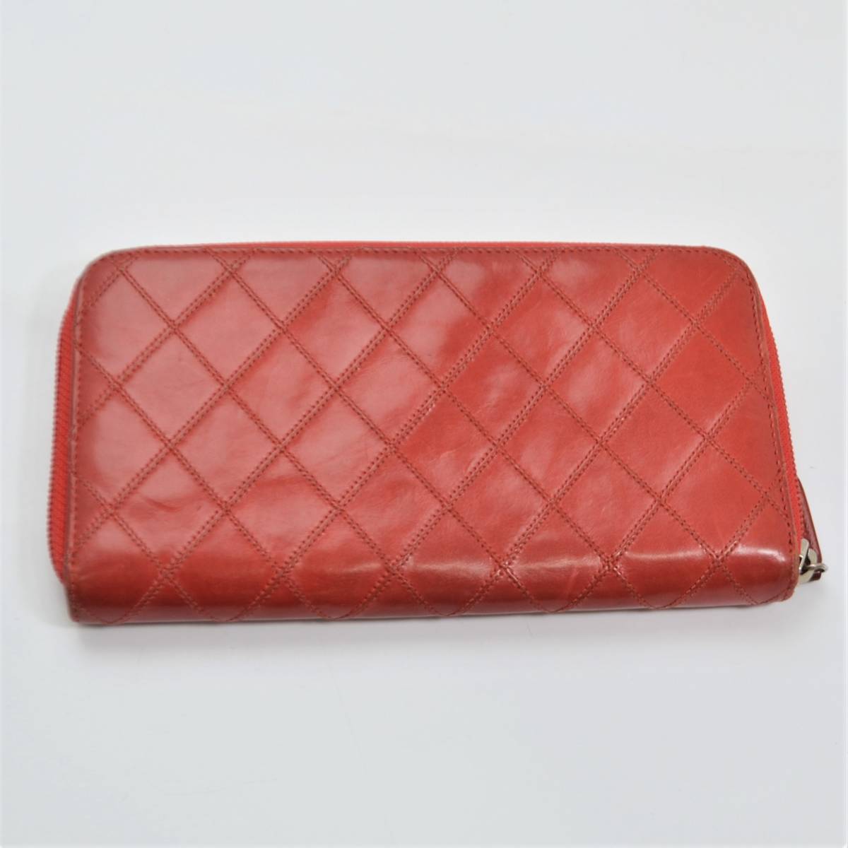 S 1円スタート CHANEL シャネル ビコローレ ラウンドファスナー 長財布  