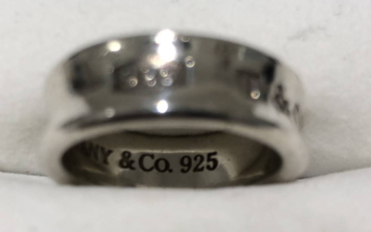 22583☆Tiffany&Co. ティファニー ナローリング 925 約9-10号 アクセサ 