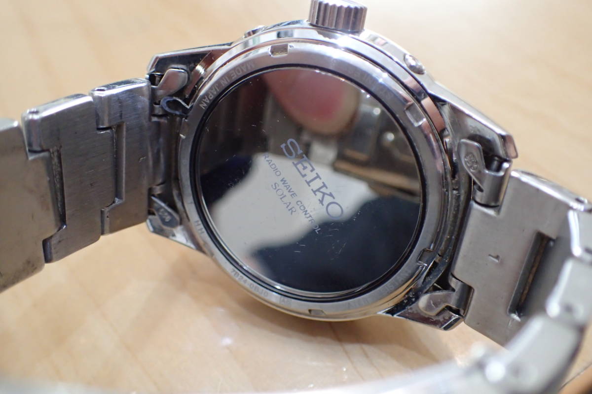SEIKO/セイコー ソーラー電波 7B24‐0BJ0 セイコーセレクション ブルー