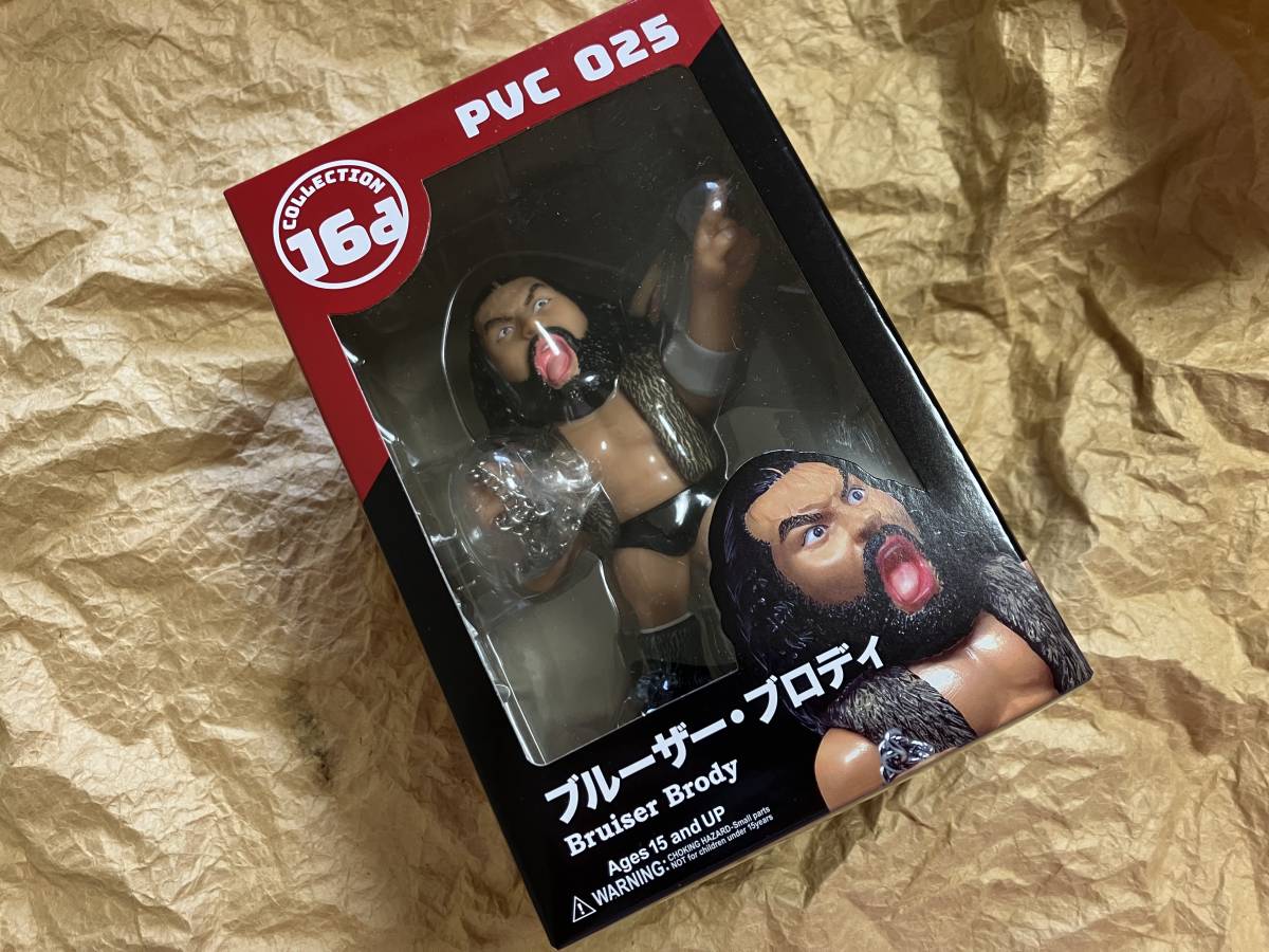 16d ブルーザーブロディ 全日本プロレス 新日本 ソフビ PVC
