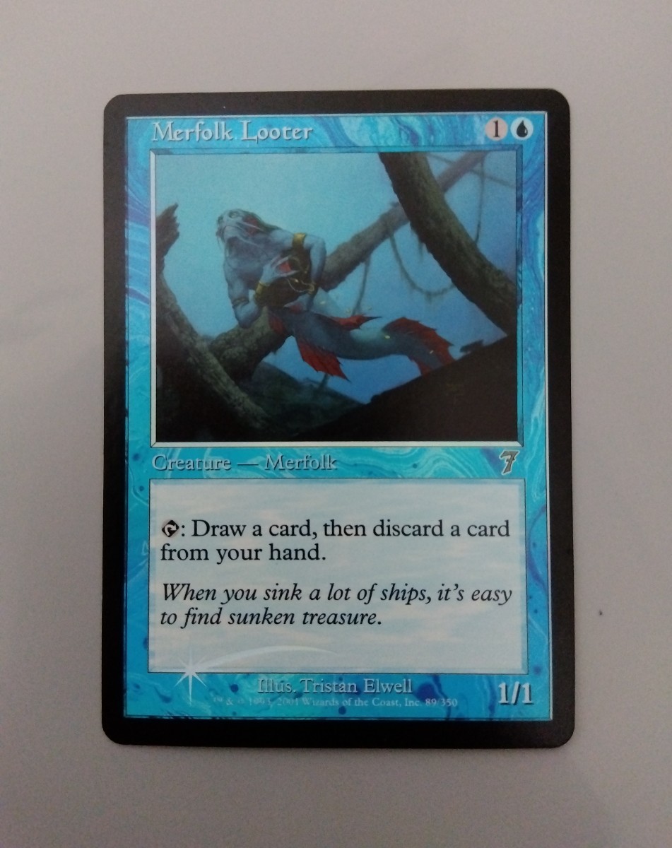 MTG マーフォークの物あさり 英語フォイル foil 7版/7ed マジック ザ