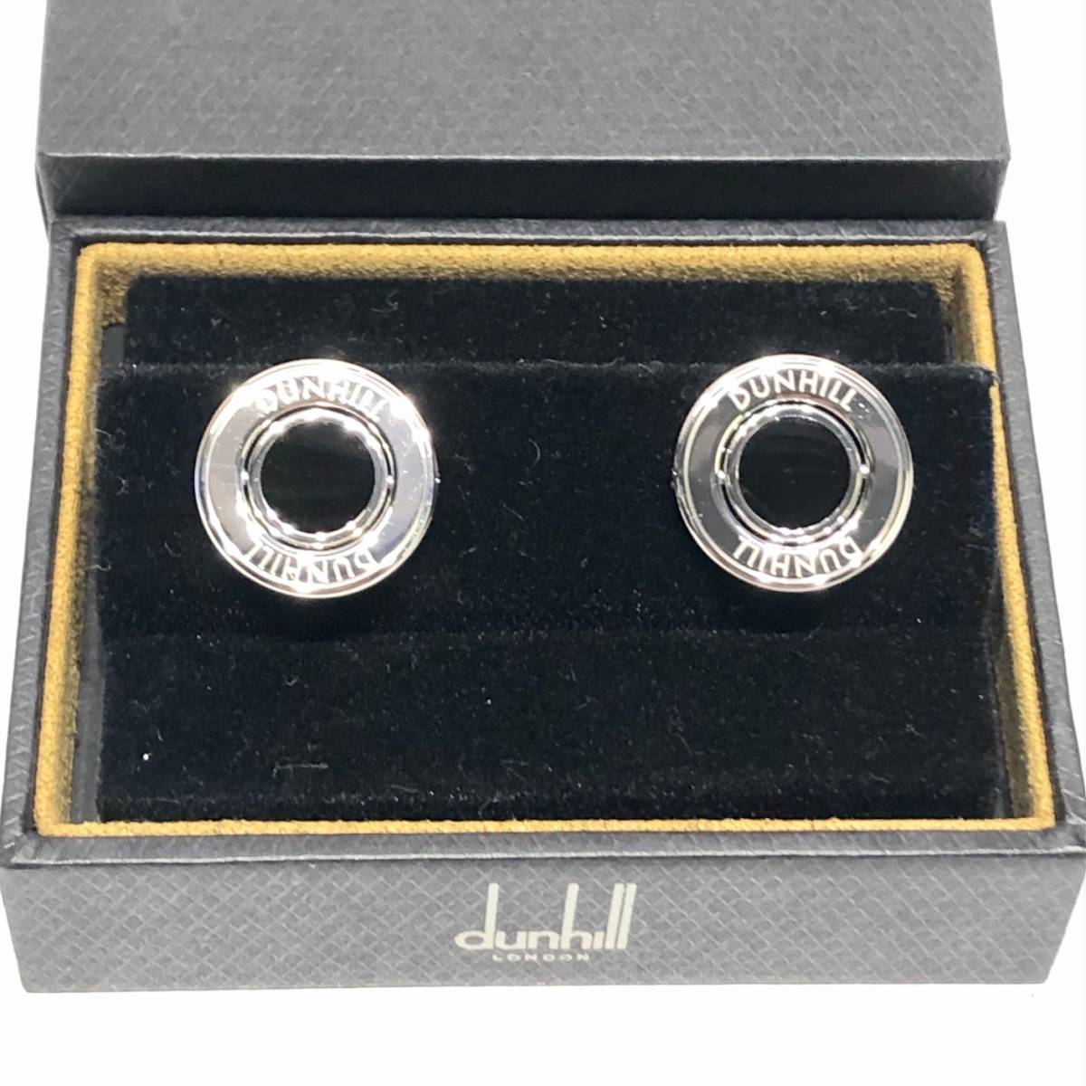 ダンヒル Dunhill 銀製カフスボタン 925シルバー Ag925 表示 ダンヒル