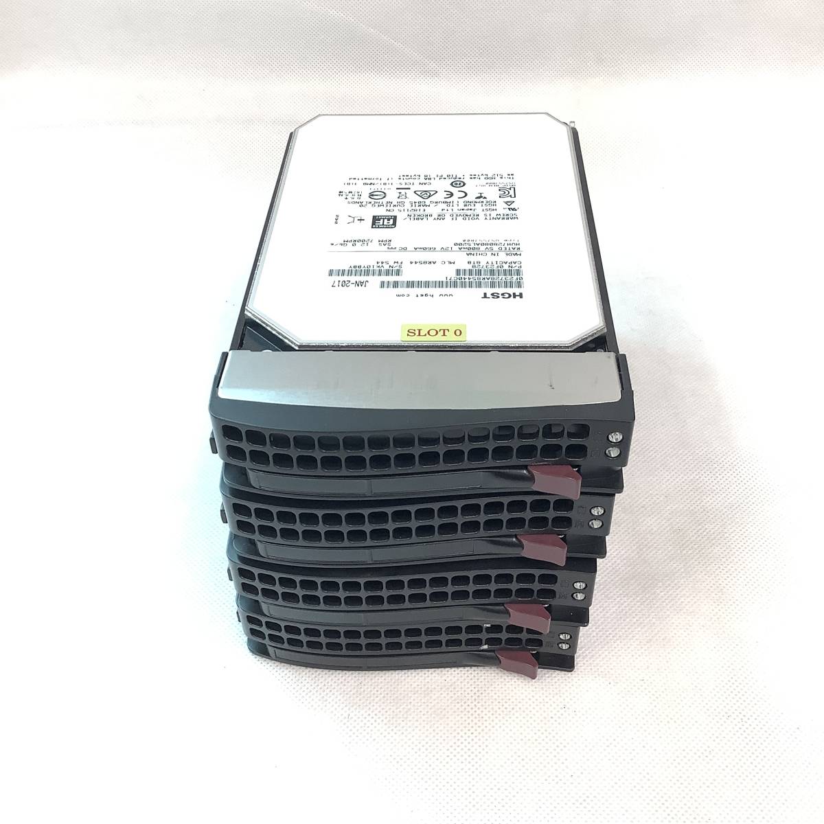 K5081072 HGST 8TB SAS 7.2K 3.5インチ HDD 4点【中古動作品】 HDD SAS