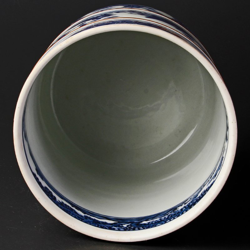 平安秀峰造 色絵祥瑞捻丸文宝水指（共箱） 茶道具平安秀峰造 -