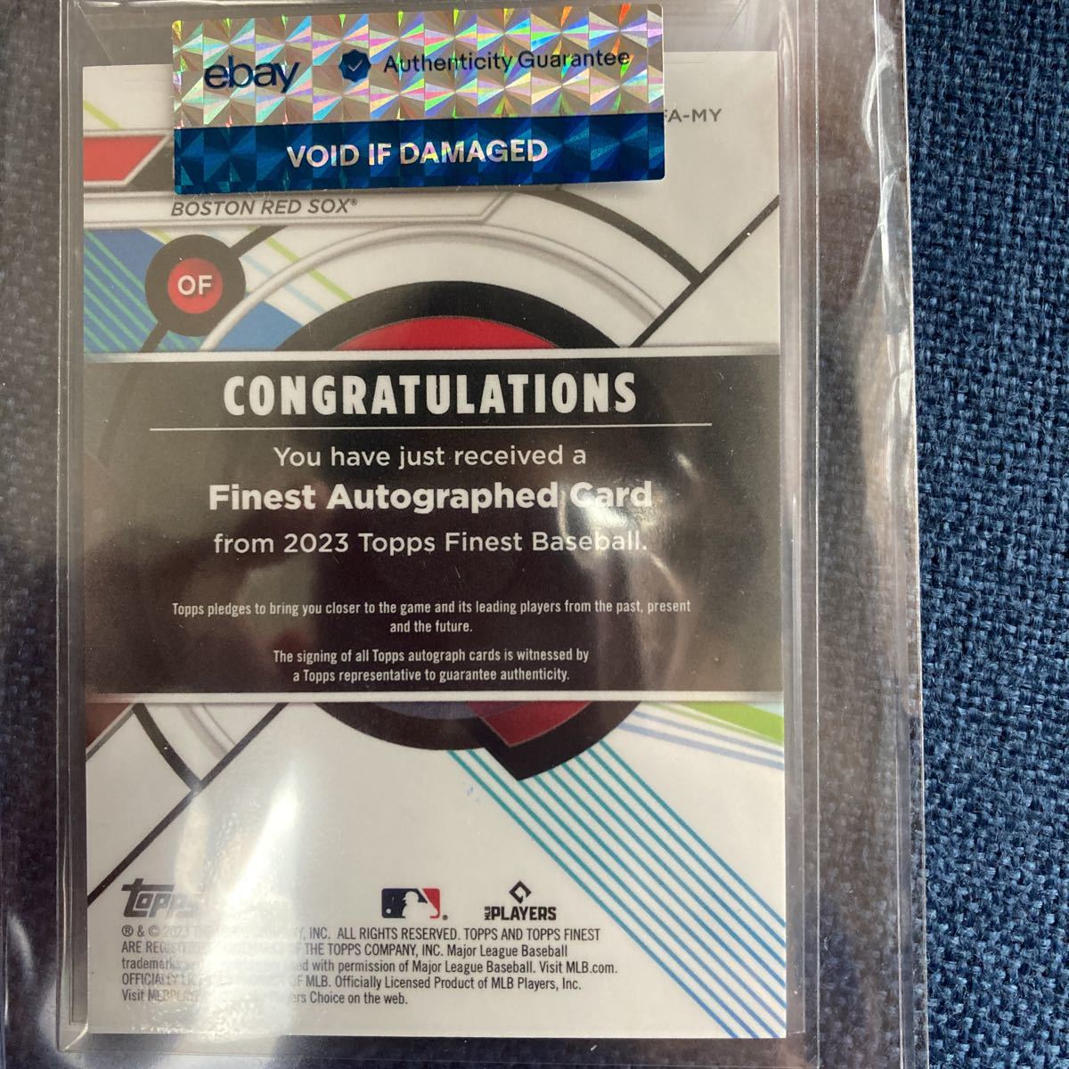 吉田正尚 2023 Topps Finest Rookie Auto RC ルーキー 直書き 直筆
