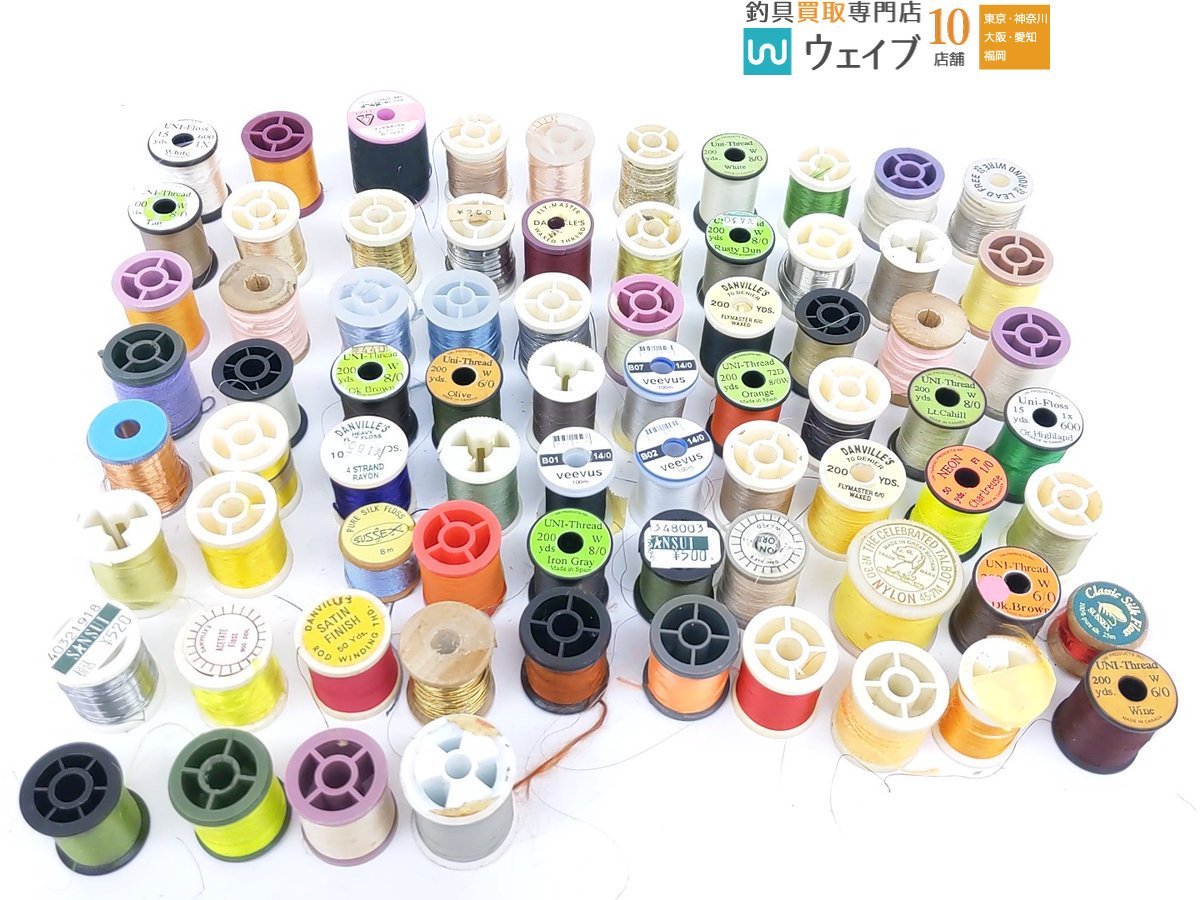 Great Britain 10 Yards、DANVILLES 200YDS 等 フライ用品 計74点 セット