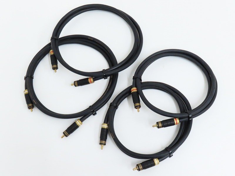 □□SAEC STRESS FREE 6N HYBRID CABLE RCAケーブル 2ペア4本 1.2/1.5m